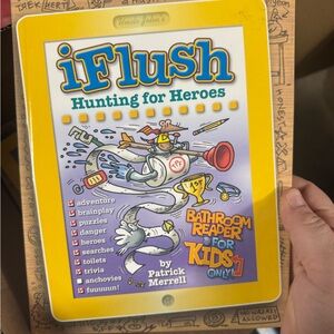 🌙 CC - Flush bathroom reader book for kids